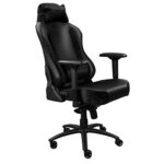 Chaise Gaming REKT Comfort-R Noir Simili Cuir et Velours - Fauteuil Haute Qualité avec Accoudoirs 4D