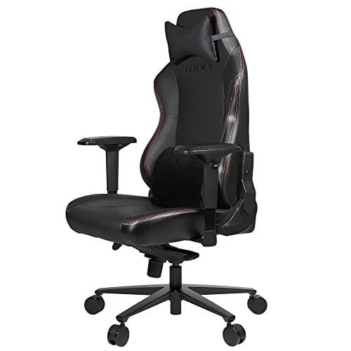 Chaise Gaming REKT Legend-R Noir Ergonomique avec Coussin Lombaire Ajustable