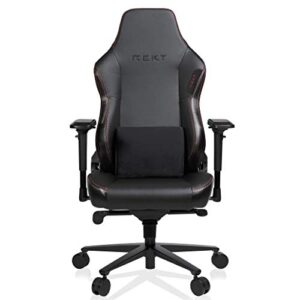 Chaise Gaming REKT Legend-R Noir Ergonomique avec Coussin Lombaire Ajustable