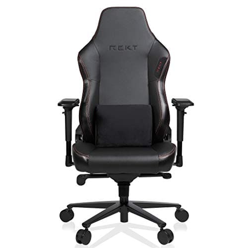 Chaise Gaming REKT Legend-R Noir Ergonomique avec Coussin Lombaire Ajustable