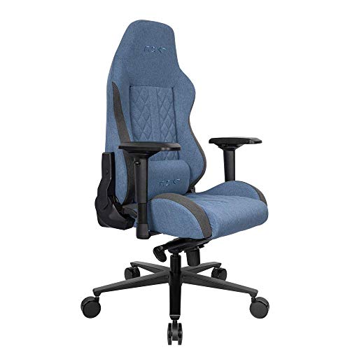 Chaise Gaming REKT ULTIM8 Inclinable 180° avec Accoudoirs 4D et Coussin Ajustable (Bleu)