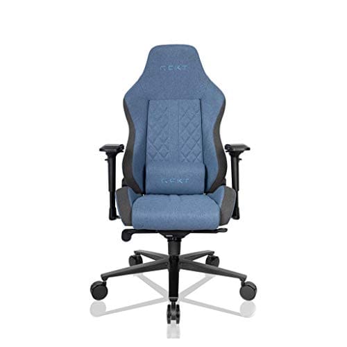 Chaise Gaming REKT ULTIM8 Inclinable 180° avec Accoudoirs 4D et Coussin Ajustable (Bleu)
