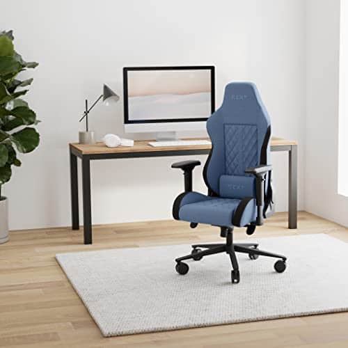 Chaise Gaming REKT ULTIM8 Inclinable 180° avec Accoudoirs 4D et Coussin Ajustable (Bleu)