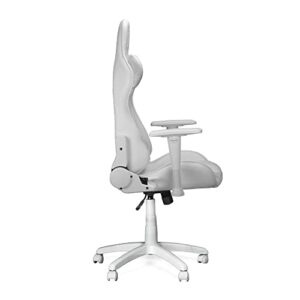 Chaise Gaming Ranqer Felix Ergonomique – Dossier et Accoudoirs Réglables, Blanc