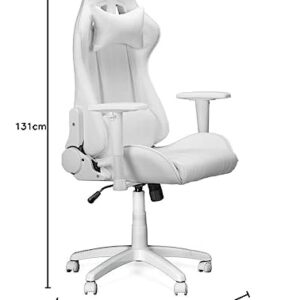 Chaise Gaming Ranqer Felix Ergonomique – Dossier et Accoudoirs Réglables, Blanc