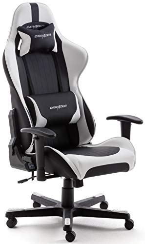 Chaise Gaming Robas Lund DX Racer 6 – Siège Bureau Ergonomique Noir-Blanc
