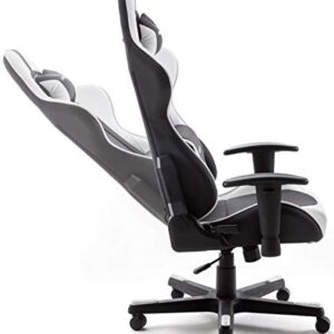 Chaise Gaming Robas Lund DX Racer 6 – Siège Bureau Ergonomique Noir-Blanc