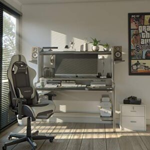 Chaise Gaming Robas Lund DX Racer 6 – Siège Bureau Ergonomique Noir-Blanc
