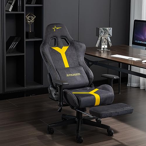 Chaise Gaming STARUZI avec Repose-Pieds et Support Lombaire Ergonomique
