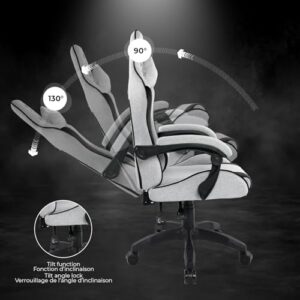 Chaise Gaming Spirit Of Gamer Arena, tissu micro-fibre, dossier inclinable, 100kg
