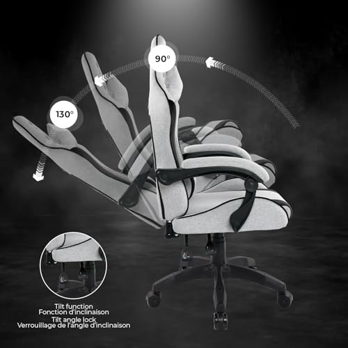 Chaise Gaming Spirit Of Gamer Arena, tissu micro-fibre, dossier inclinable, 100kg