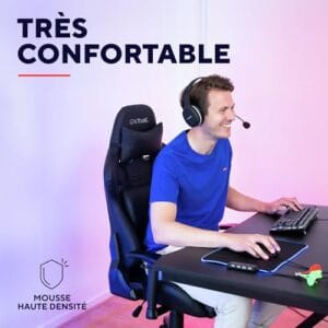 Chaise Gaming Trust GXT 708 Resto avec Dossier Réglable et Pivotement 360°