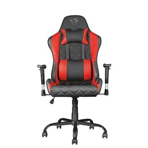 Chaise Gaming Trust Gaming GXT 707R – Fauteuil Bureau Pivotant 360° Rouge