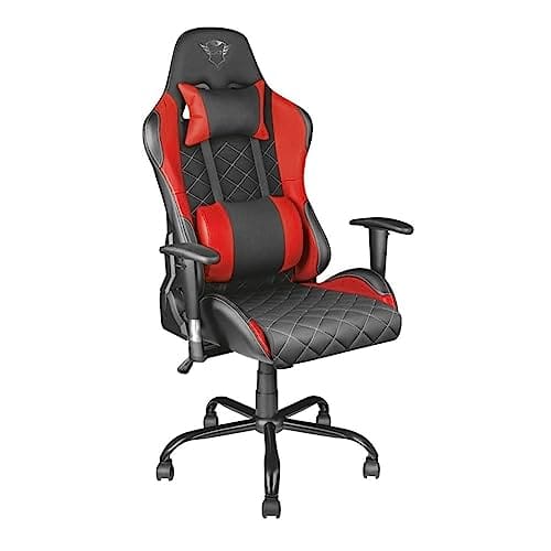 Chaise Gaming Trust Gaming GXT 707R – Fauteuil Bureau Pivotant 360° Rouge