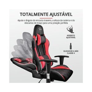 Chaise Gaming Trust Gaming GXT 707R – Fauteuil Bureau Pivotant 360° Rouge