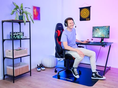 Chaise Gaming Trust Gaming GXT 708R – Dossier Réglable, Pivot 360° – Rouge
