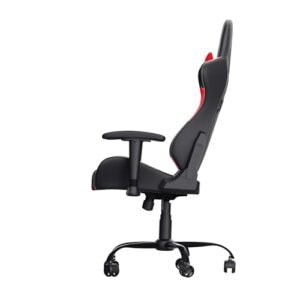 Chaise Gaming Trust Gaming GXT 708R – Dossier Réglable, Pivot 360° – Rouge