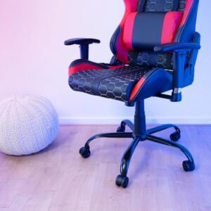 Chaise Gaming Trust Gaming GXT 708R – Dossier Réglable, Pivot 360° – Rouge