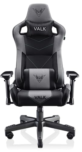 Chaise Gaming VALK Gaia Tissu Respirant, Ergonomique, Accoudoirs 4D, Onyx Noir