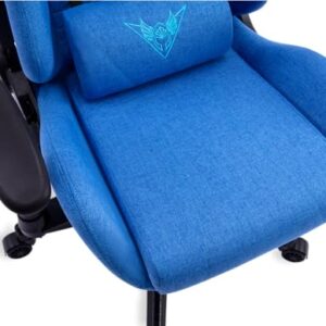 Chaise Gaming VALK Nyx en Tissu Respirant Bleue avec Accoudoirs 2D