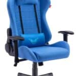 Chaise Gaming VALK Nyx en Tissu Respirant Bleue avec Accoudoirs 2D