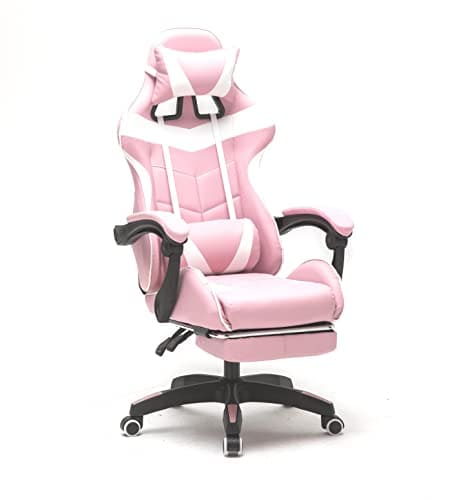 Chaise Gaming VDD Cyclone Blanc avec Repose Pieds pour Adolescents