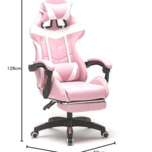 Chaise Gaming VDD Cyclone Blanc avec Repose Pieds pour Adolescents