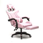 Chaise Gaming VDD Cyclone Blanc avec Repose Pieds pour Adolescents
