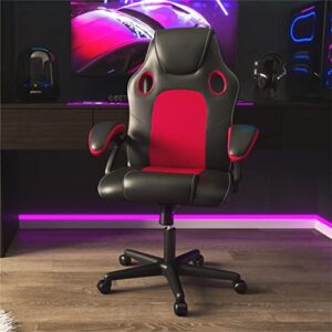 Chaise Play Haha 6056 en Simili Cuir Rouge – Confort et Style