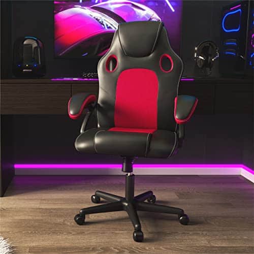 Chaise Play Haha 6056 en Simili Cuir Rouge – Confort et Style