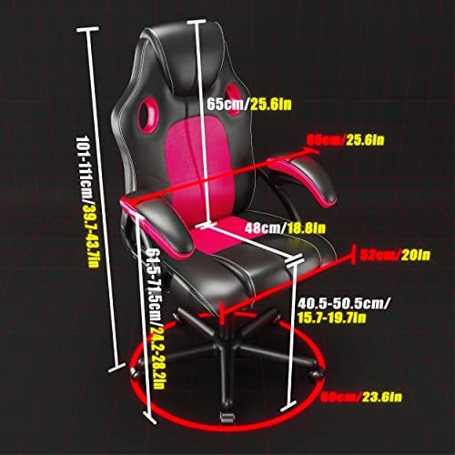 Chaise Play Haha 6056 en Simili Cuir Rouge – Confort et Style