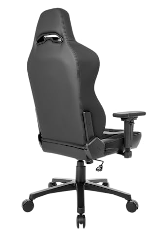 Chaise de Bureau AKRacing Obsidian en Similicuir PU Noir, Garantie 5 Ans