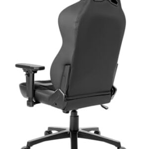 Chaise de Bureau AKRacing Obsidian en Similicuir PU Noir, Garantie 5 Ans