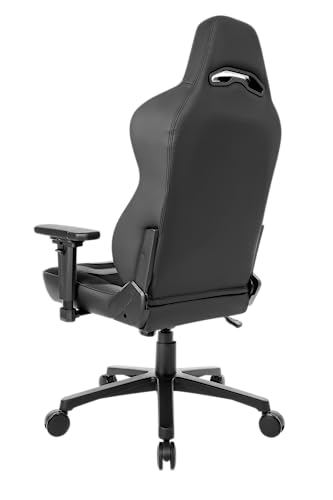 Chaise de Bureau AKRacing Obsidian en Similicuir PU Noir, Garantie 5 Ans