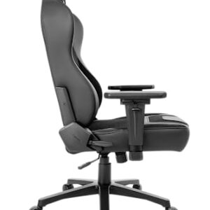 Chaise de Bureau AKRacing Obsidian en Similicuir PU Noir, Garantie 5 Ans