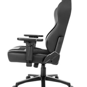 Chaise de Bureau AKRacing Obsidian en Similicuir PU Noir, Garantie 5 Ans