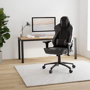 Chaise de Bureau AKRacing Obsidian en Similicuir PU Noir, Garantie 5 Ans