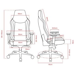 Chaise de Bureau Arozzi Vernazza XL Premium Supersoft™ – 170 kg, Dossier Haut