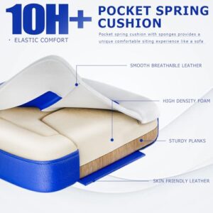 Chaise de Bureau Enfant Bleu Fruyyzl – Chaise Gaming Réglable en Hauteur