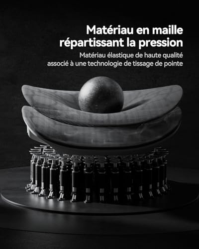 Chaise de Bureau Ergonomique AutoFull G5 avec Support Lombaire et Repose-Pieds