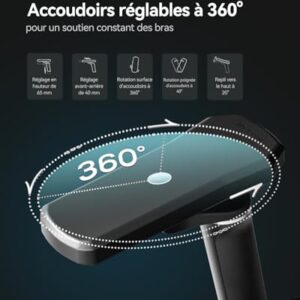 Chaise de Bureau Ergonomique AutoFull G5 avec Support Lombaire et Repose-Pieds