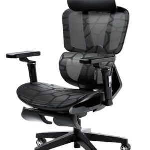Chaise de Bureau Ergonomique AutoFull G5 avec Support Lombaire et Repose-Pieds