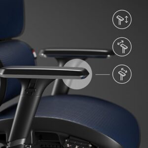 Chaise de Bureau Ergonomique Diablo V-Commander avec Accoudoirs et Appuie-tête Réglables