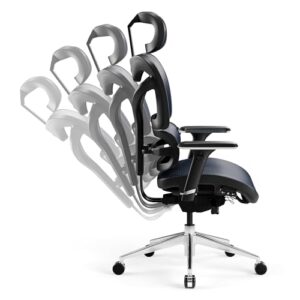 Chaise de Bureau Ergonomique Diablo V-Commander avec Accoudoirs et Appuie-tête Réglables