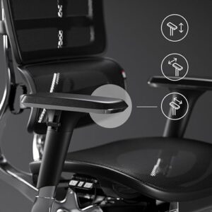 Chaise de Bureau Ergonomique Diablo V-Master avec Accoudoirs 3D et Dossier Réglable