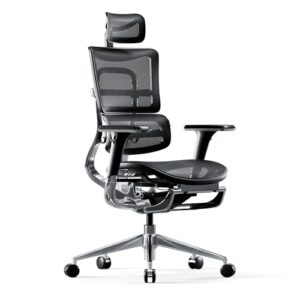 Chaise de Bureau Ergonomique Diablo V-Master avec Accoudoirs 3D et Dossier Réglable