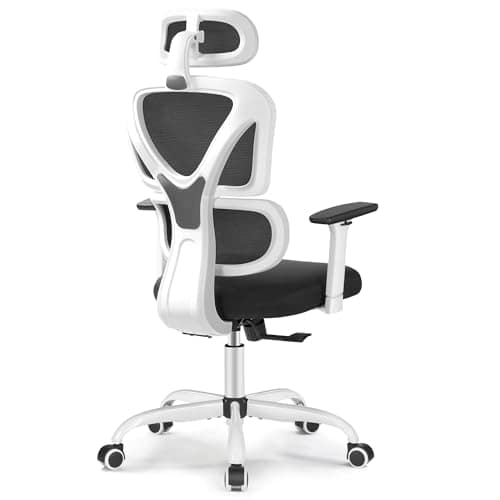 Chaise de Bureau Ergonomique DoChair avec Appui-tête et Accoudoirs Réglables