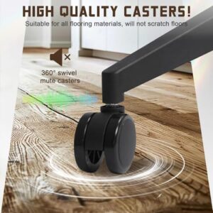 Chaise de Bureau Ergonomique Durrafy avec Roullettes et Appuie-Tête Ajustable