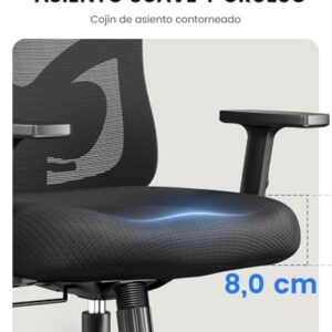 Chaise de Bureau Ergonomique NOBLEWELL avec Support Lombaire et Accoudoirs Réglables