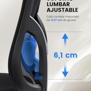 Chaise de Bureau Ergonomique NOBLEWELL avec Support Lombaire et Accoudoirs Réglables